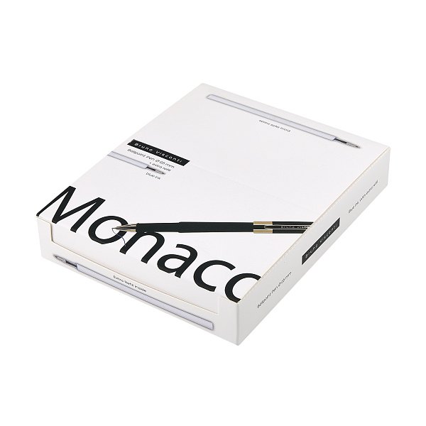 НАБОР: РУЧКА "MONACO" ШАРИКОВАЯ 0.5 ММ, СИНЯЯ (бордовый корпус) С ДОПОЛНИТЕЛЬНЫМ СТЕРЖНЕМ (10702070/100224/3059312,КИТАЙ)