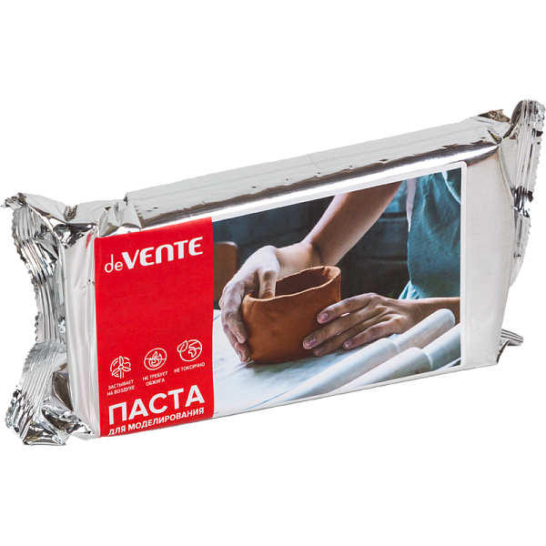 Паста для моделирования "deVENTE. HOBBY CREATIVE" терракотовая, 1000 грамм, самозатвердевающая на во