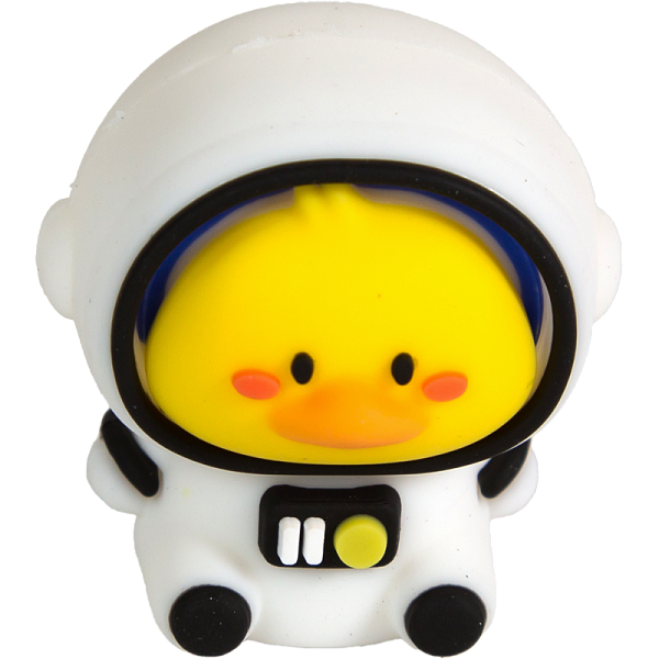 Точилка 1 отв. deVENTE. Space Team, пластиковая с покрытием Soft 