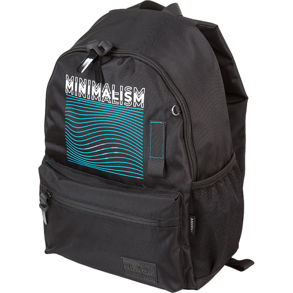 Рюкзак "deVENTE. Minimalism" подростковый 44x31x20 см (19 л) 650 г, плотный износостойкий полиэстер с водоотталкивающей пропиткой, 1 отделение на молнии с уплотненным отделением для ноутбука до 15 дюймов и книг, 1 передний карман на молнии, 2 боковых