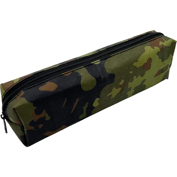 Пенал "Attomex. Military" 20x7x3,5 см, прямоугольный для 50 предметов, на молнии, текстильный с рисунком, ассорти 3 дизайна