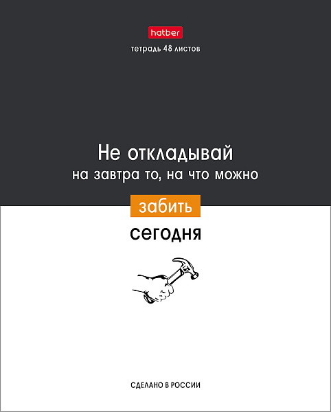 Тетрадь 48 л. кл. "Люблю школу" 65г/кв.м 10 дизайнов в коробе 