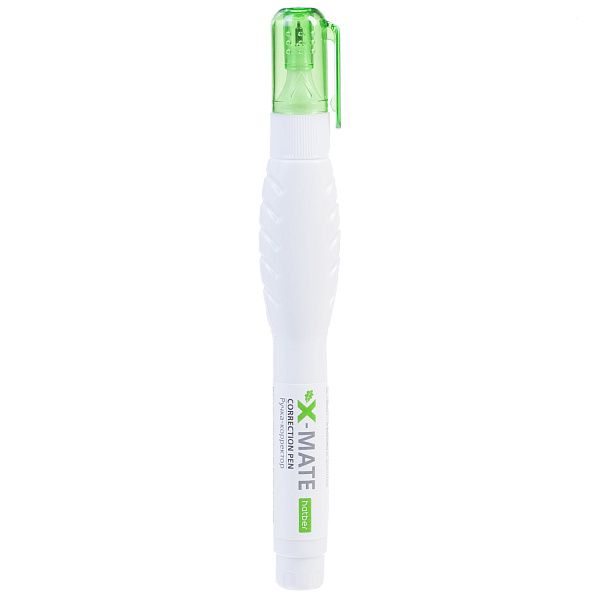 Ручка-корректор Hatber Х-Мэйт 12ml с метал.наконечником с колпачком и клипом  в картонной Дисплей-витрине