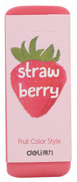 Ластик Deli 108х40х12мм ассорти индивидуальная картонная упаковка