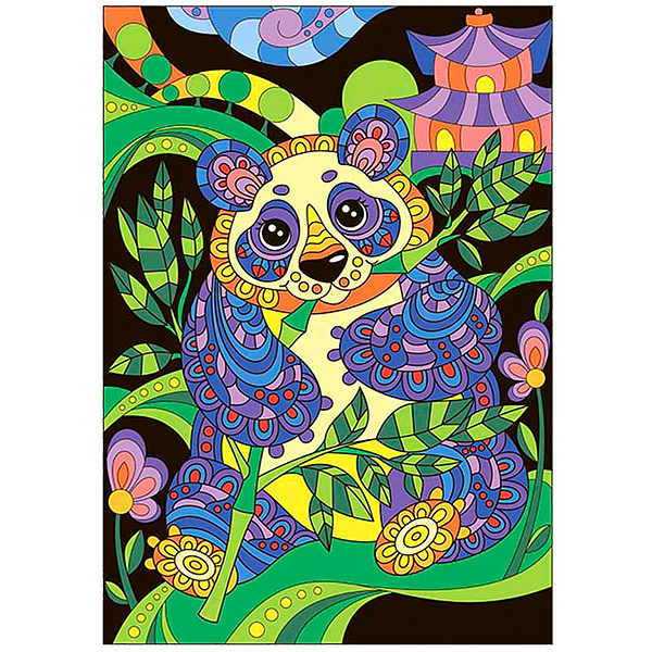 Картина по номерам для малышей "Панда"