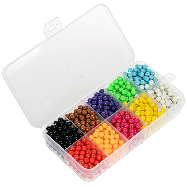 Набор для творчества Bondibon Аквамозаика бусины (10 цветов, 1000 шт)