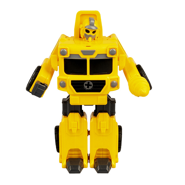 Трансформер-конструктор с отверткой, 2в1 BONDIBOT Bondibon, строит.автокран-робот, M1239-1B.