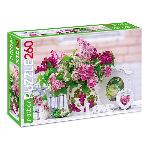 Пазлы 260 эл.  А4 220х330 мм "Аромат сирени нежной- "ECO" 