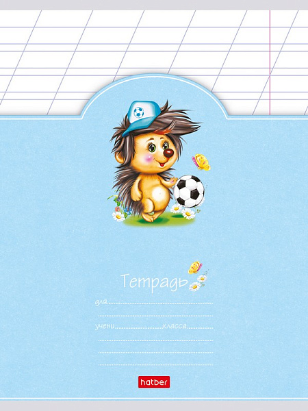 Тетрадь 12 л. кос. лин. "Лохматики" 5 диз.в блоке скругл.углы 