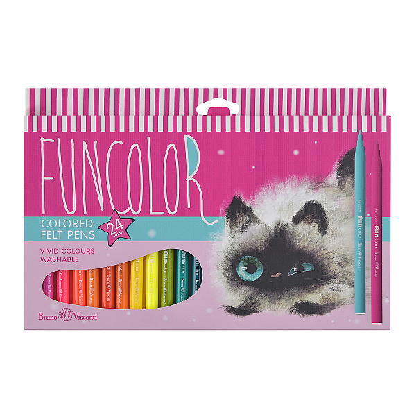 Фломастеры 24 цв. "FUNCOLOR"