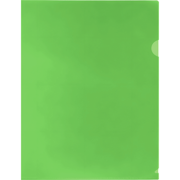 Папка - уголок А4 "Attomex" 120 мкм, гладкая фактура, полупрозрачная зеленая