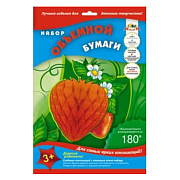 Бумага объемная цв. А4 + 5л. карт. с изображ."Клубника"