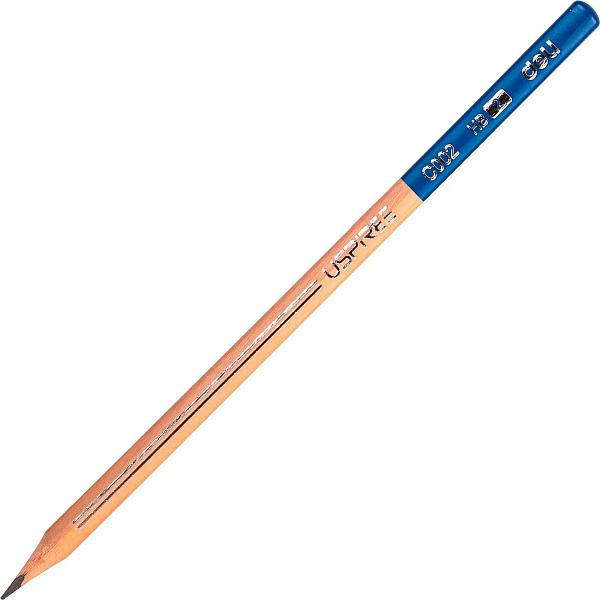 Карандаш ч/г HB Deli  Uspire трехгран. липа карт.кор.