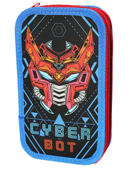 Пенал 2секц. д/мал. 190*105 "CYBER BOT" SOFT тканевый торец