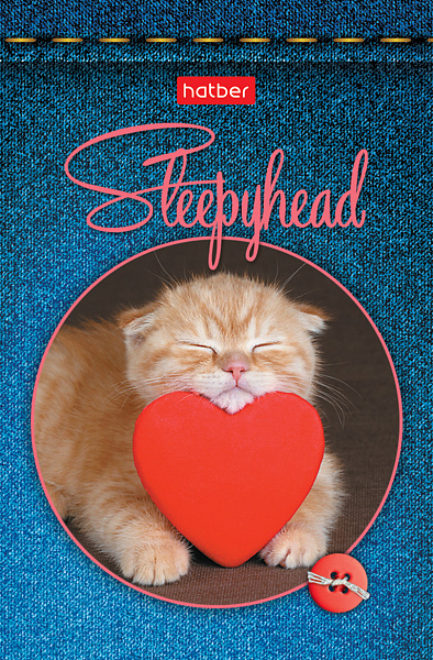 Блокнот А7 48 л. 65х100 мм, 3-х цв. блок на клею "Сони-засони"