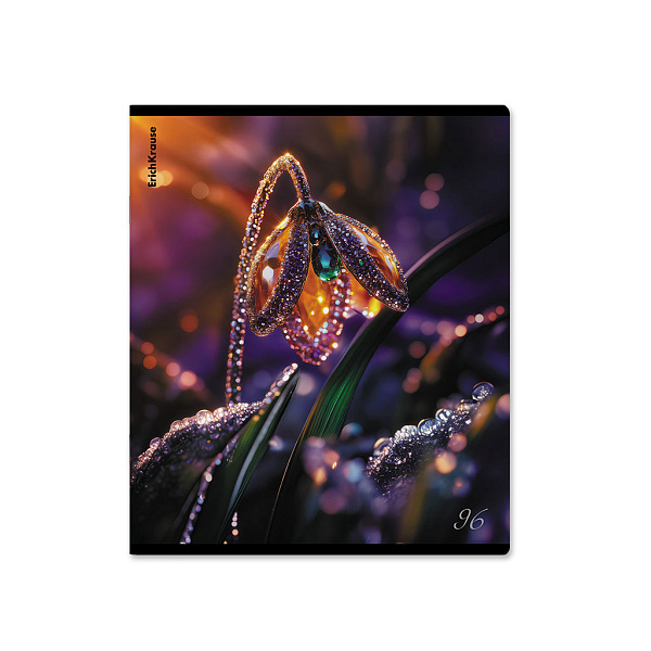 Тетрадь 96 листов в клетку "Glassy", глянцевая ламинация ErichKrause _MIX-PACK