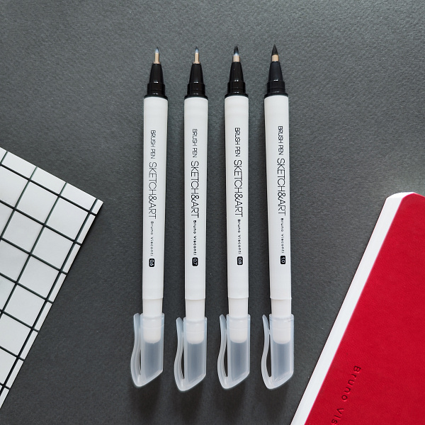 Набор ручек "SKETCH&ART" 4 штуки браш (кисти)