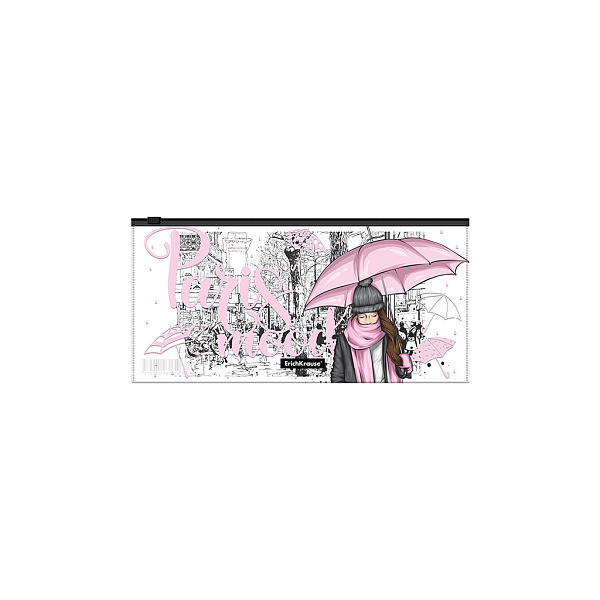 Папка на молнии Travel Zip-пакет ErichKrause® Dreamy Girls, ассорти