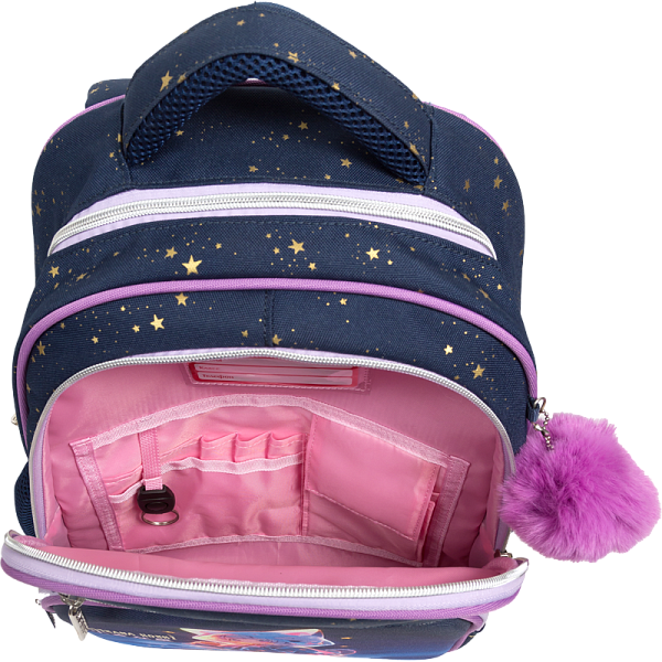 Рюкзак "deVENTE. Grade. Chiisana Hoshi" школьный жесткий 37x28x16 см (16 л) вес 700 г, 1 отд. на молнии с разделителями для учебников, 1 отделение с органайзером, 2 передних кармана, 2 боковых кармана сеткой на резинке, эргономичная формоустойчивая в