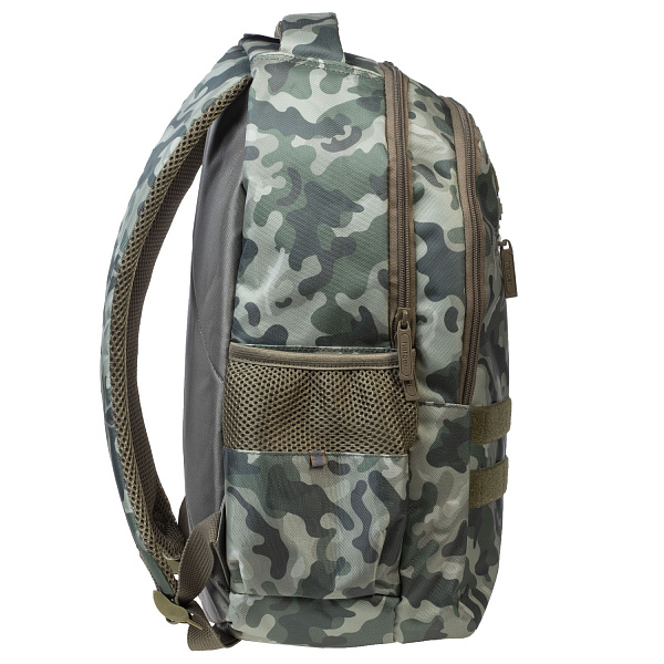 Рюкзак Hatber BASIC STYLE -Камуфляж- 41х30х15 см полиэстер светоотраж. 2 отделения 3 кармана