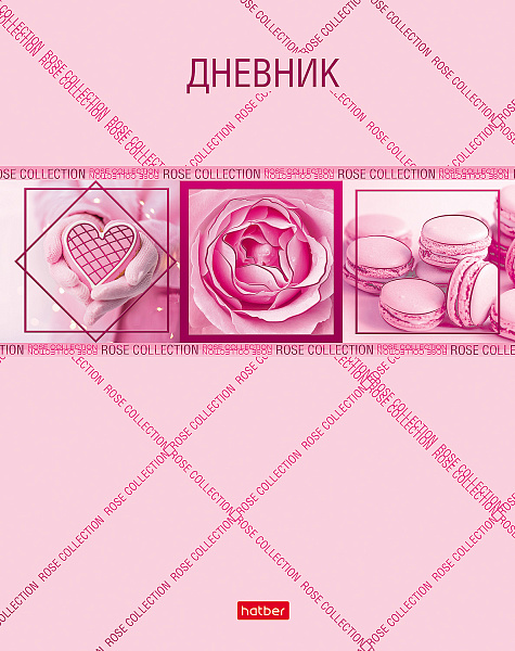 Дневник 1-11 кл. 40 л. тв.переплет "ROSE" мат.ламин. 3D фольга
