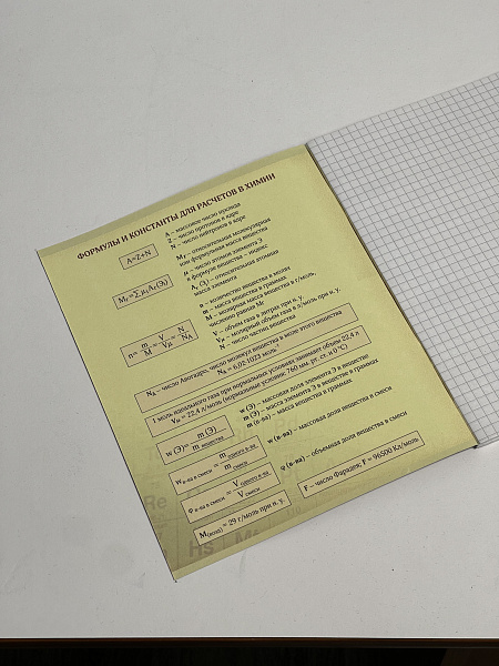Тетрадь предметная 48 листов "Ассоциации" Химия, со справочным материалом, обложка мелованный картон, блок офсет