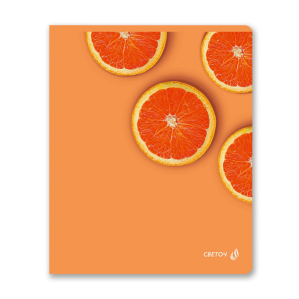 Тетрадь 96 л. кл. "Абрикосовый краш" матовая ламинация, A5 на скобе 65 г/кв.м , белизна 100%. 01005 "Светоч"