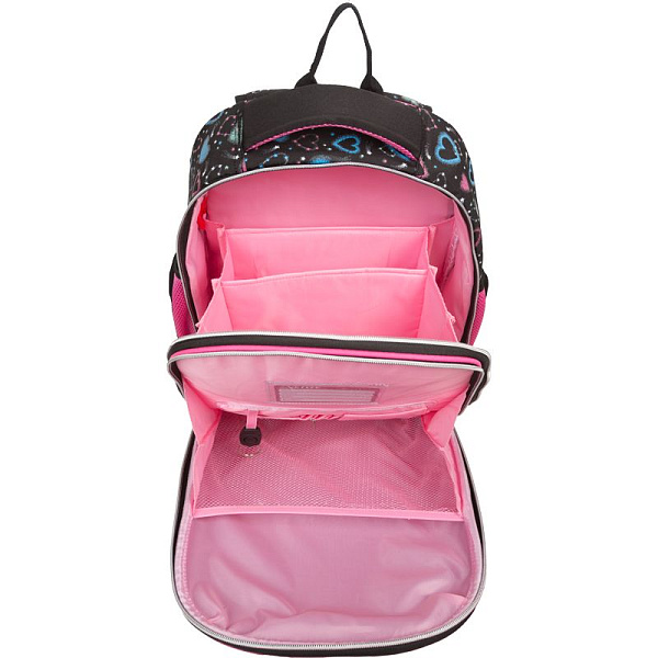 Рюкзак школьный "deVENTE. Choice Lite. Cute Husky" жесткий 38x29x17 см (17 л) вес 800 г, 1 отделение на молнии с разделителями для учебников, 1 отделение с органайзером, 2 боковых кармана сеткой на резинке, эргономичная формоустойчивая вентилируемая 