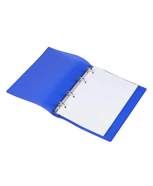 Обложка для тетрадных блоков 4 кольца А5, ПВХ 500 мкм, 166х223, фиолетовый