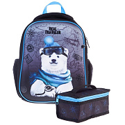Рюкзак Hatber ERGONOMIC MINI -Bear travel- 35Х27Х13см EVA материал нагрудная стяжка светоотраж. 1 от