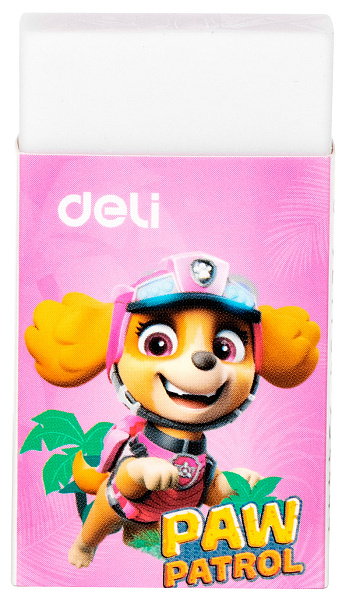 Ластик Deli Paw Patrol 45х25х12мм ПВХ ассорти картонный дисплей (1шт)