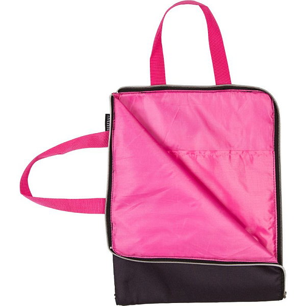 Папка для тетрадей А4 "deVENTE. BFF" на молнии с двух сторон, вертикальная, с ручками, внутренний большой карман и 2 маленьких кармана, текстильная, с подкладом