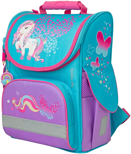 Ранец школьный NATURE QUEST Little Charlotte, разм.35 х 31 х19/33 х 25 х13  см, анатом. спинка, для девочек арт.
