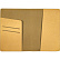 Обложка д/паспорта "deVENTE. Casual" 10x14 см, искусственная кожа, золотистая, отстрочка, 2 отделения для визиток, в пластиковом пакете с европодвесом