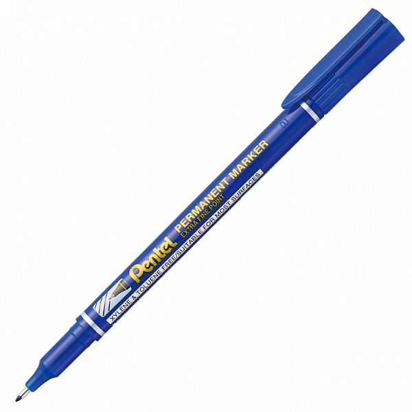 Маркер перманентный "Pentel" Fine Point   1,6 мм   пулевидный  синий