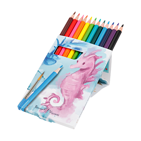 Карандаши 12 цв. акварельные "DREAM WORLD"