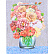 Пакет подарочный бумажный "deVENTE. Bouquet" вертикальный, размер 26x32x10 см, с блестками, бумага 210 г/м², ассорти 4 дизайна