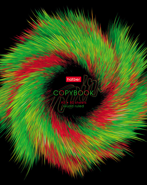 Тетрадь 80 л. кл. "Головокружение" на скобе глянц. ламин. серия