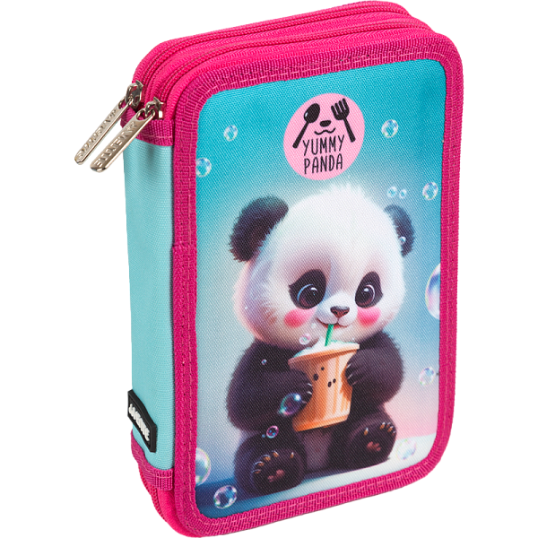 Пенал 2секц. 210*145 "deVENTE. Yummy Panda" для 44 предметов, плотный износостойкий полиэстер с водо