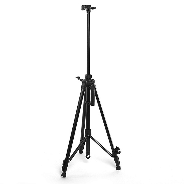 Мольберт телескопический (тренога) металл с уровнем, ручкой, компасом