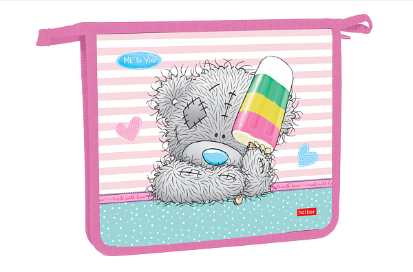 Папка для тетрадей А5 молния сверху Hatber "MetoYou" 