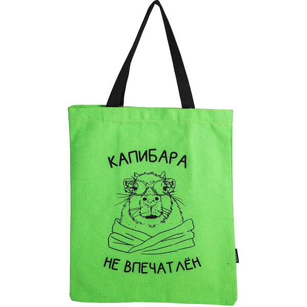 Сумка-шоппер "deVENTE. Capybara" 35х40 см, канвас, 1 отделение на магнитной кнопке, 1 внутренний кар