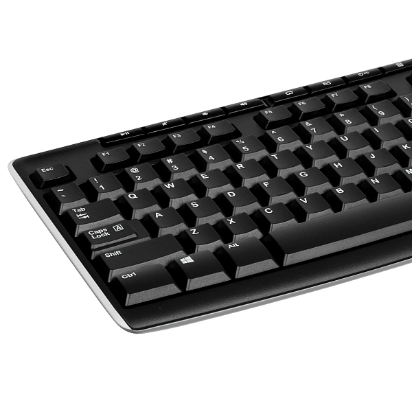 Клавиатура Logitech K270 черный/белый USB беспроводная Multimedia ()