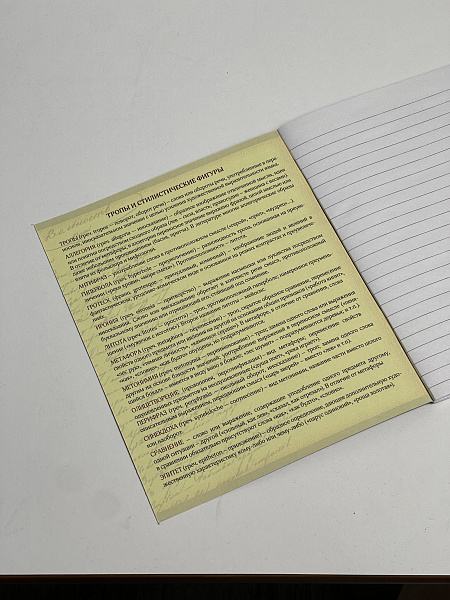 Тетрадь предметная 48 листов "Ассоциации"  Литература, со справочным материалом, обложка мелованный картон, блок офсет