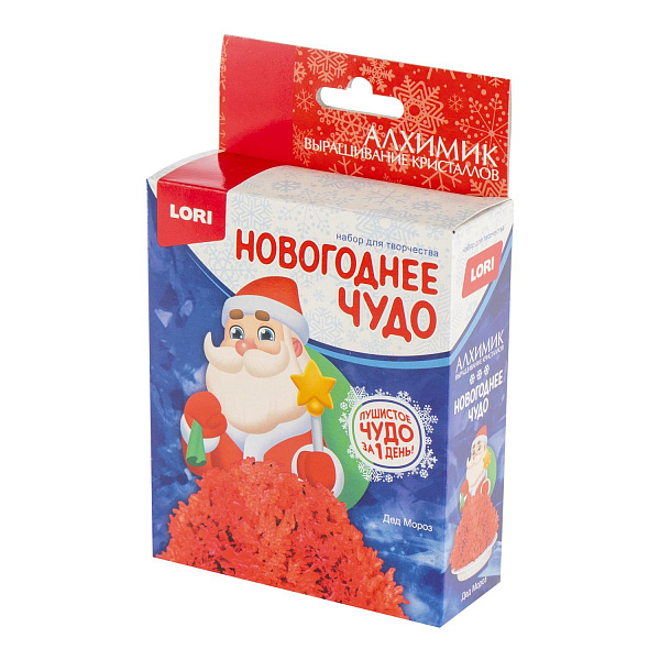 Выращивание кристаллов. Фигурки "Дед Мороз"