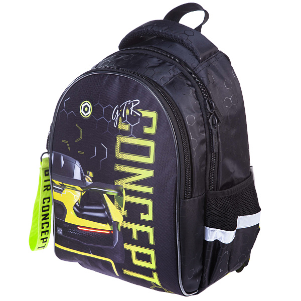 Рюкзак Hatber PRIMARY SCHOOL -Concept car- 38,5Х26Х17СМ полиэстер светоотраж. 2 отделения 2 кармана и 1 потайной на спинке