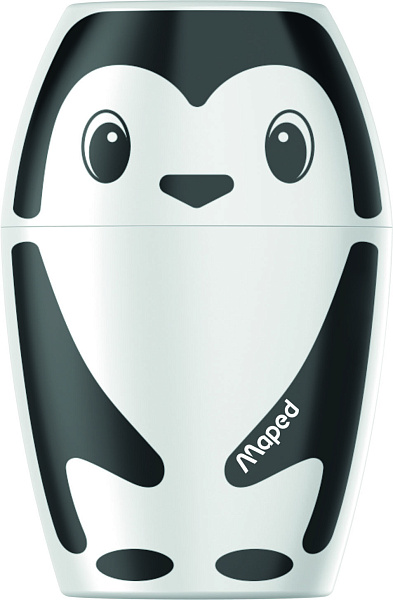 Точилка 1 отв. Maped SHAKKY с контейнером, декориров. ассорти, в дисплее 