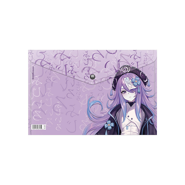 Папка-конверт на кн. А4 ErichKrause Manga Girls, A4, ассорти
