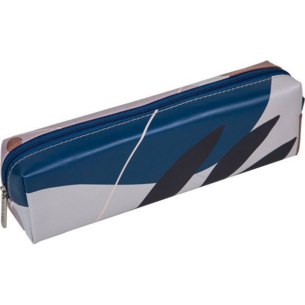 Пенал "deVENTE. Confidential" 21x5x4,5 см, прямоугольный для 30 пр. матовая искусственная кожа до -40C с дизайном, на молнии, с аппликацией из каучука, ассорти 2 дизайна