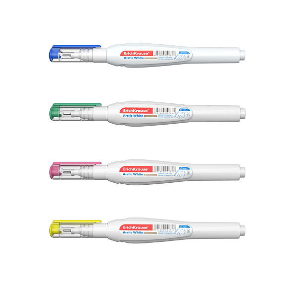 Корректирующая ручка 10 мл ErichKrause Arctic white, шариковый с мет.након. 